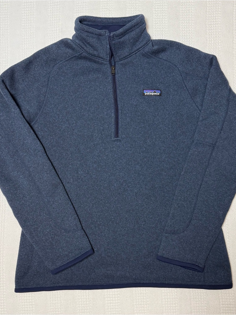 Patagonia Better Sweater 1/4 Zip Fleece Pullover Blue Women's Size Large L